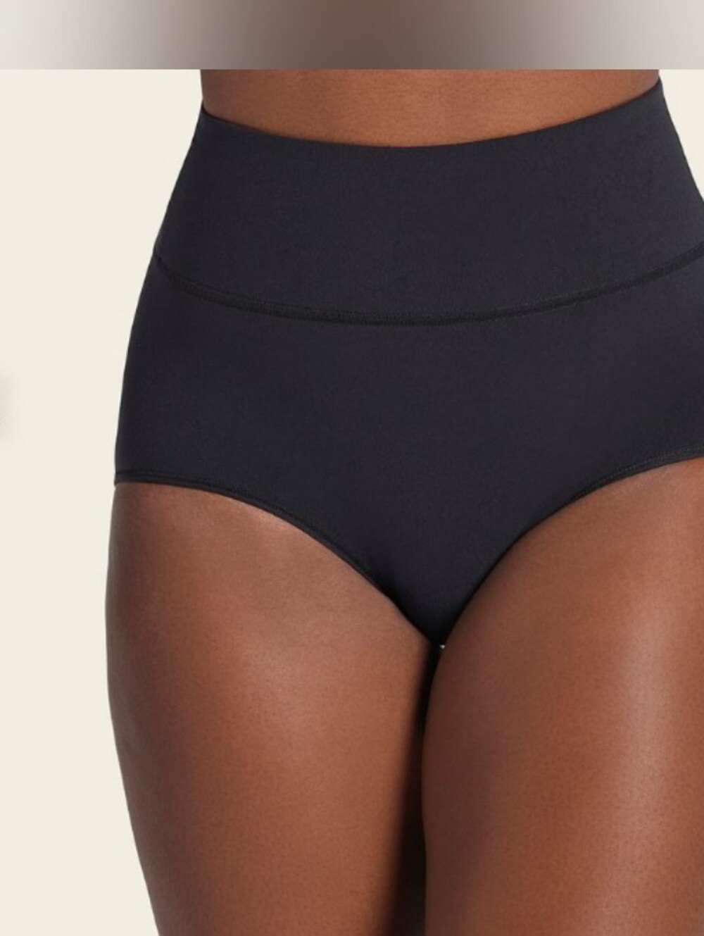 New Leonisa High-Waist Black Shaping Brief Size XL NWT